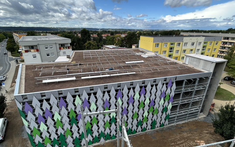 Ansicht Aussenfassade und Dach