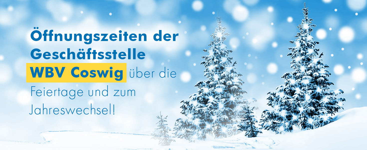 Öffnungszeiten zum Jahreswechsel