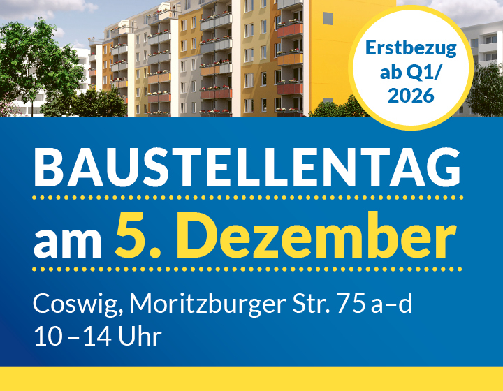 Baustellentag am 5.12.2025 Wohnungen mit Balkon, Aufzug im Grünen