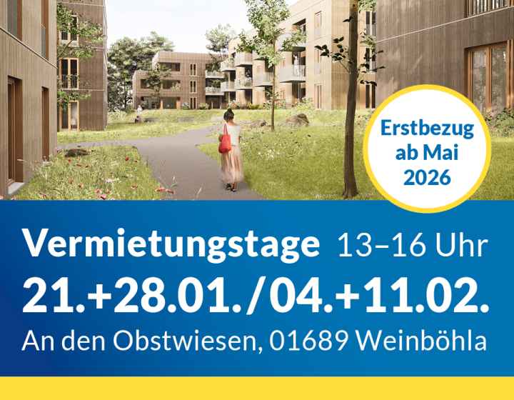 WVS Vermietungstage 21/28.01. sowie 04/11.02 An den Obstwiesen Weinböhla
